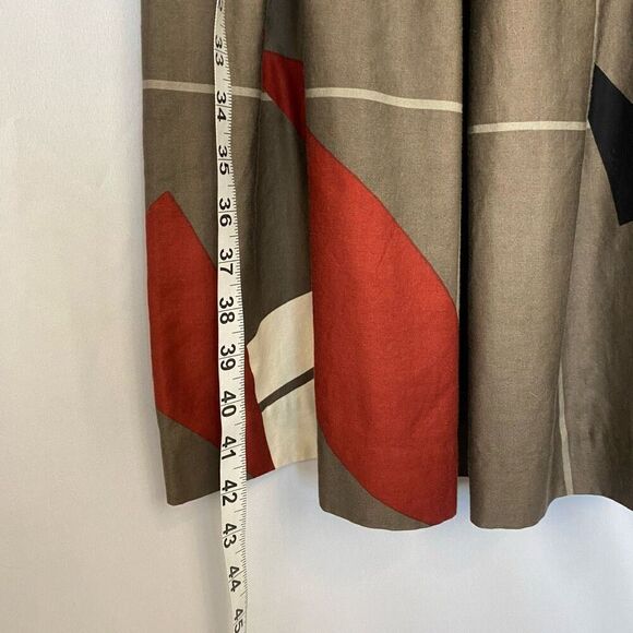 Retro 80s Vintage Midi Dress Donna Morgan Geometric Print Women’s S-M Rare - Picture 9 of 15